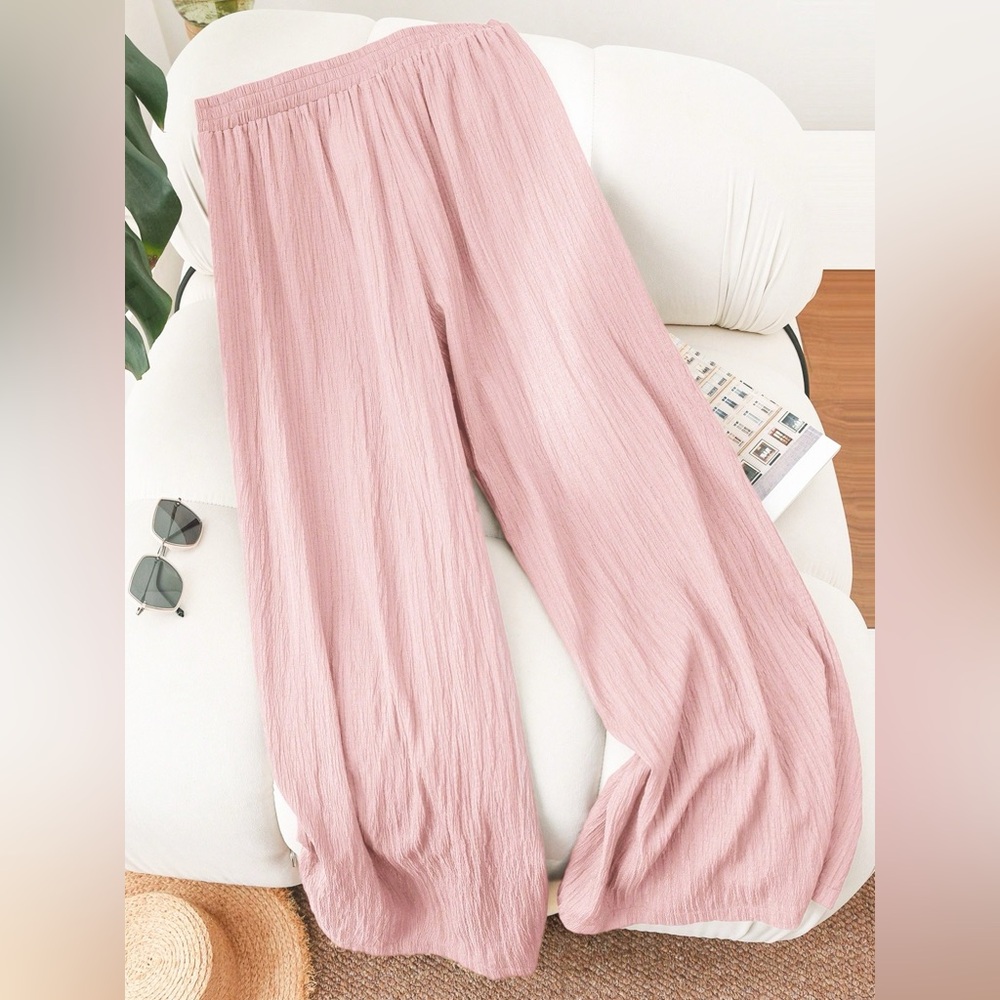 Drawstring Wide Leg Pants - Picture 2 of 6